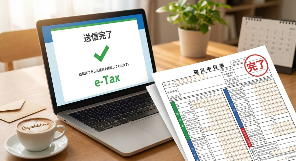 仮想通貨の確定申告を完了