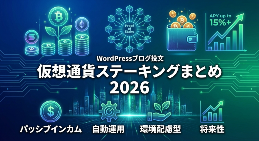仮想通貨ステーキングまとめ2026年パパママ向けガイド