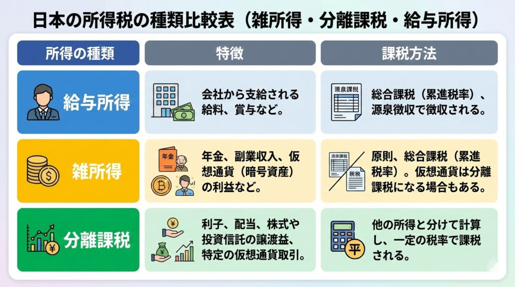 仮想通貨は雑所得に分類される