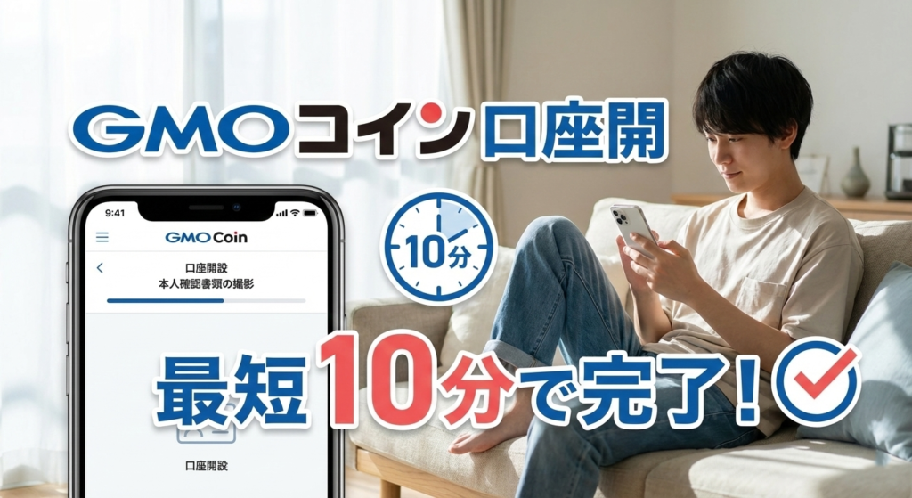 GMOコイン口座開設最短10分で完了