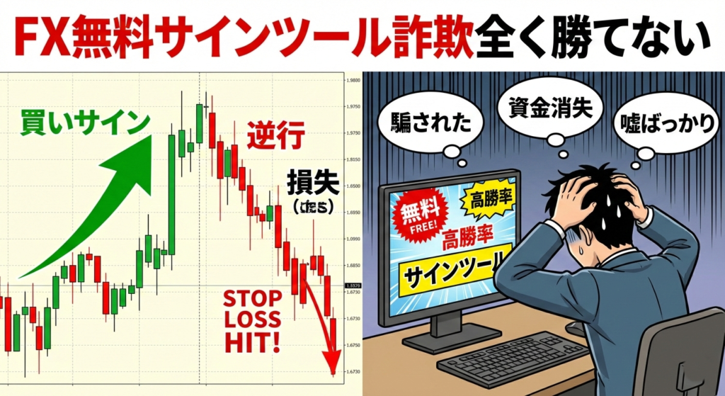 FX無料サインツール詐欺全く勝てない