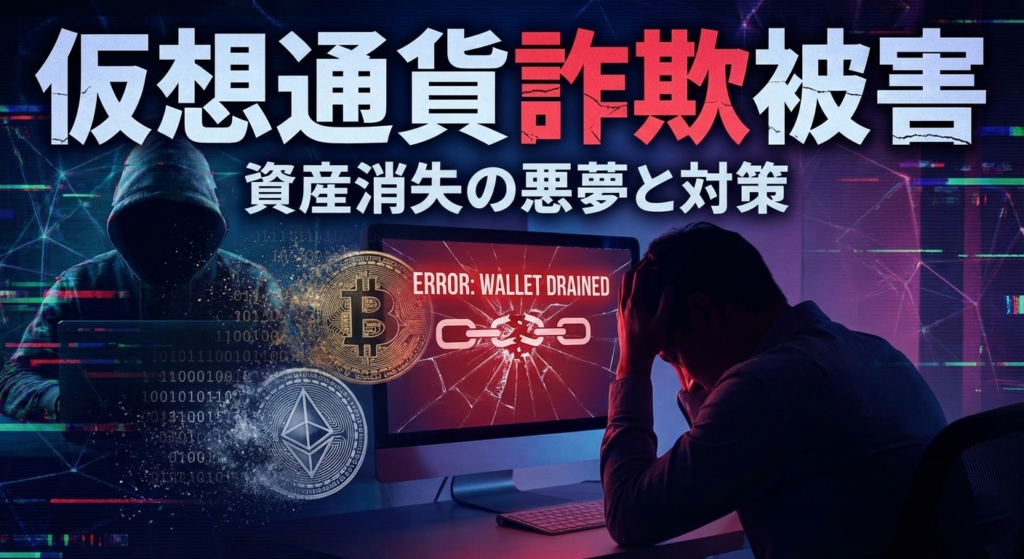 仮想通貨詐欺に遭ったイメージ画像