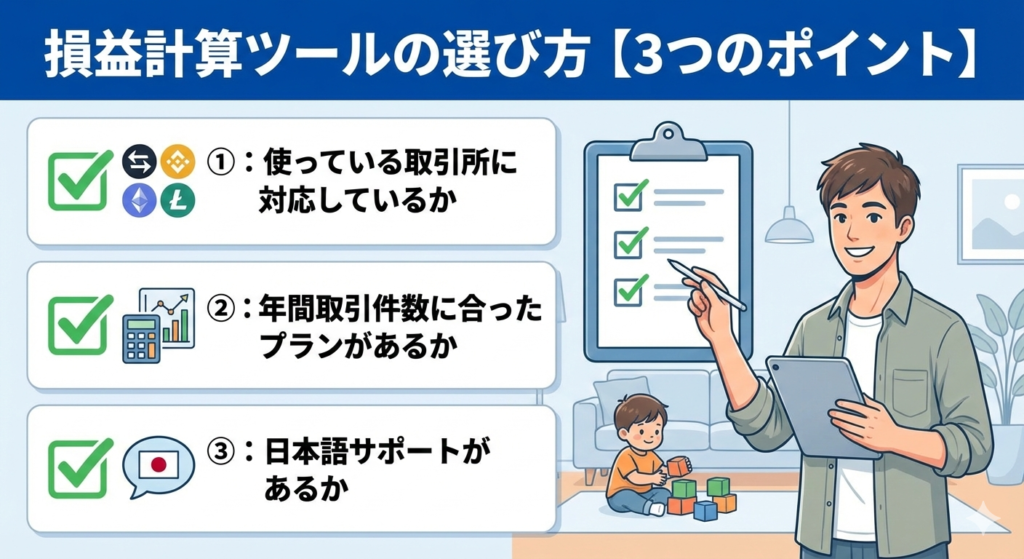 損益計算ツールの選び方チェックリスト