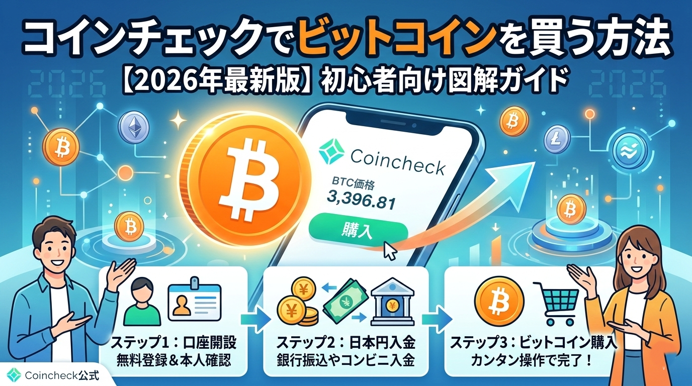 コインチェックでビットコインを買う方法