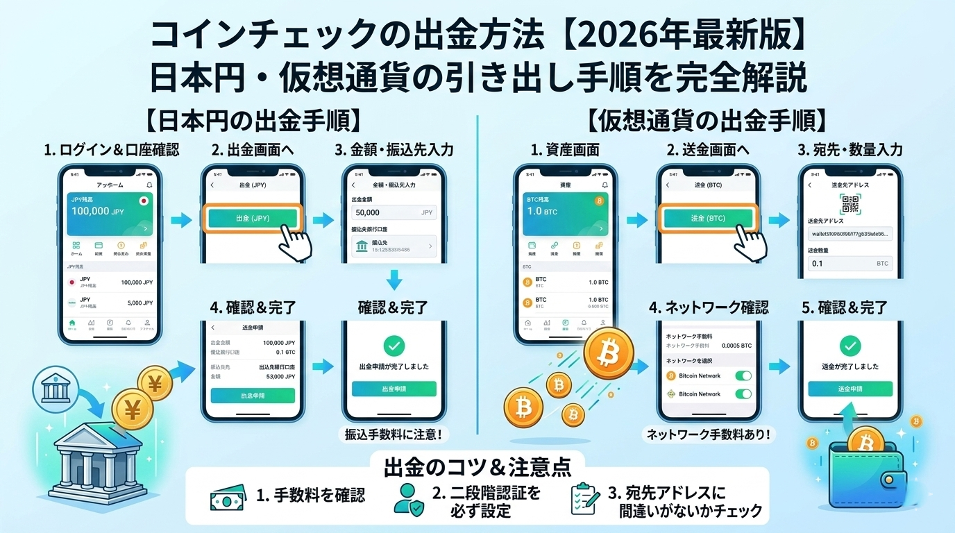 コインチェック出金解説図