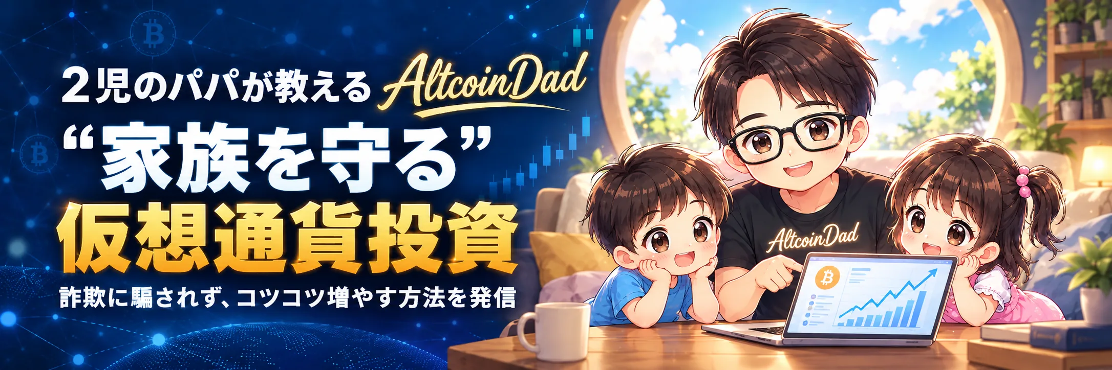 2児のパパが教える“家族を守る”仮想通貨投資 Altcoin-Dad